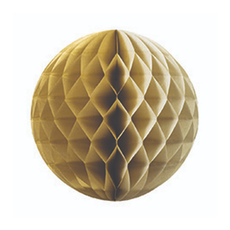 FS Honeycomb Ball Metallic Gold 25cm 1 pk (D)