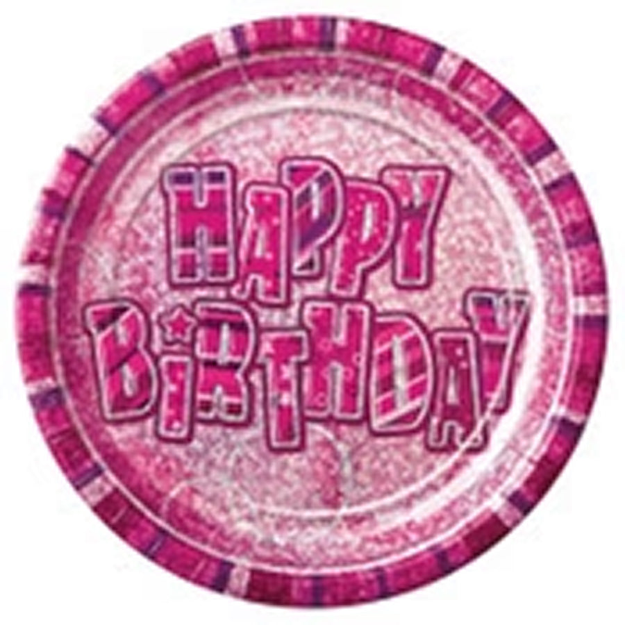 GLITZ PINK HB 6 x 23cm PLATES