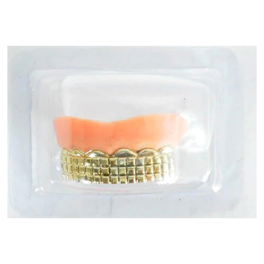 Gold grillz gangster teeth