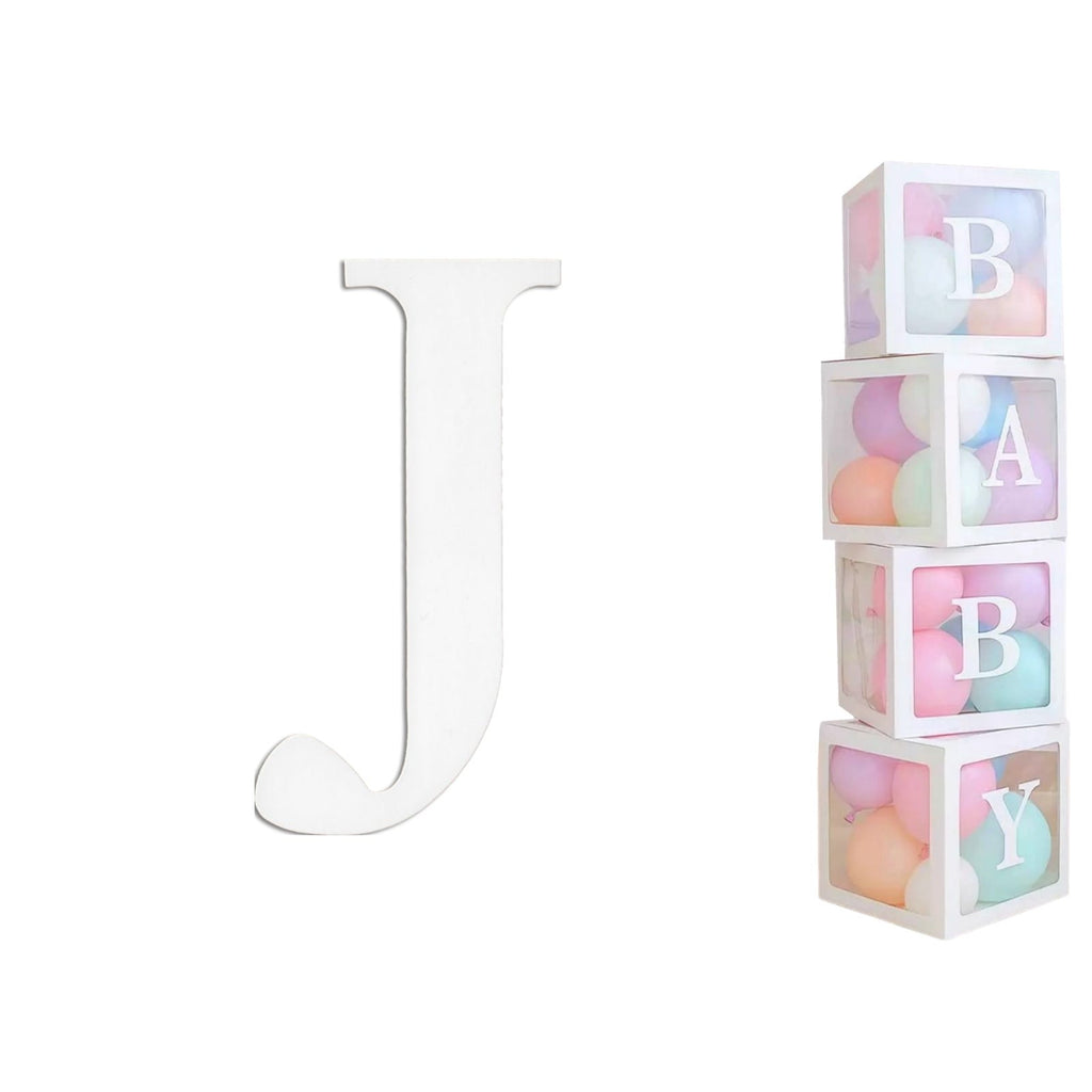 Balloon Box white Letter J