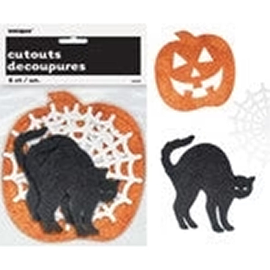 HALLOWEEN 6 MINI GLIT CUTOUTS