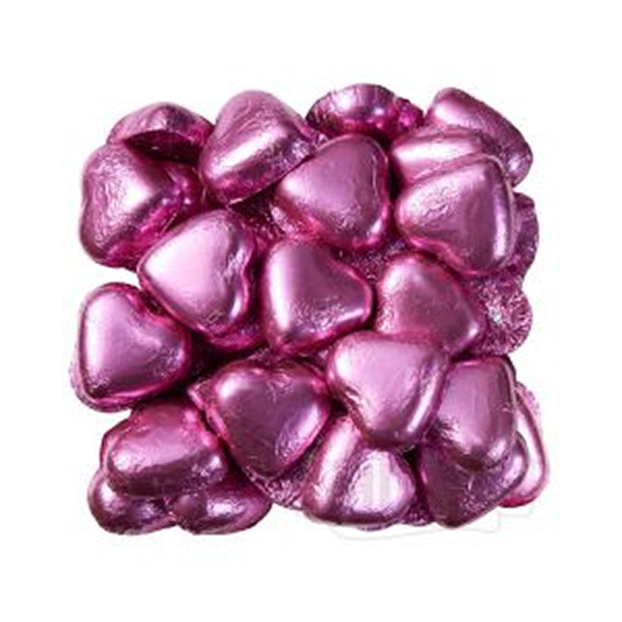 Hot Pink Chocolate Hearts 500g