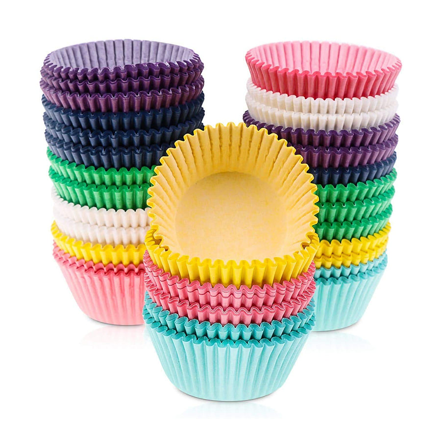 MUFFIN CASES 100 COLOURED