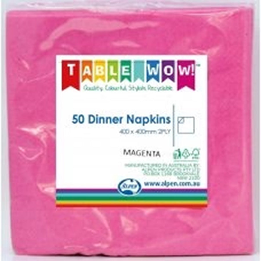 NAPKIN DINNER MAGENTA P50