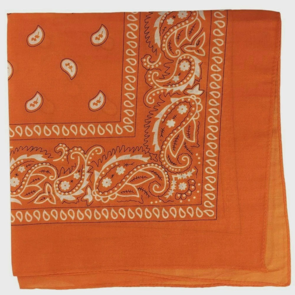 Bandana (Paisley) (Light Orange)Cotton