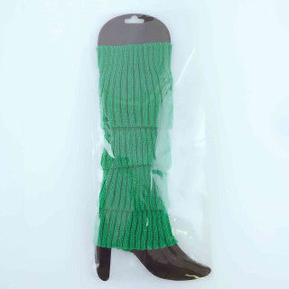 Plain Leg Warmer (Chunky Knit) (Dark Green)