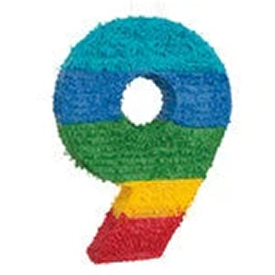 PINATA RAINBOW NUMERAL 9