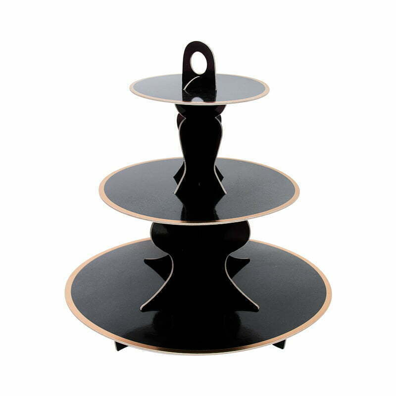 Solid Cake Stand ECO-Black