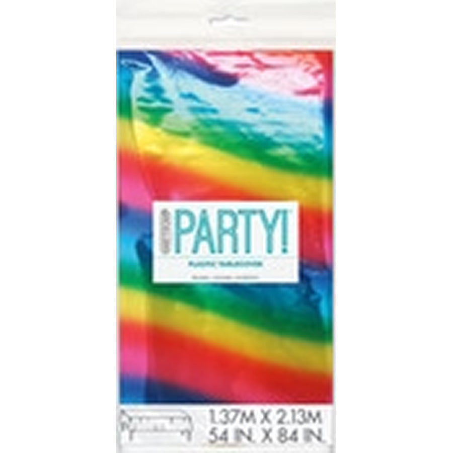 METALLIC RAINBOW TABLECOVER