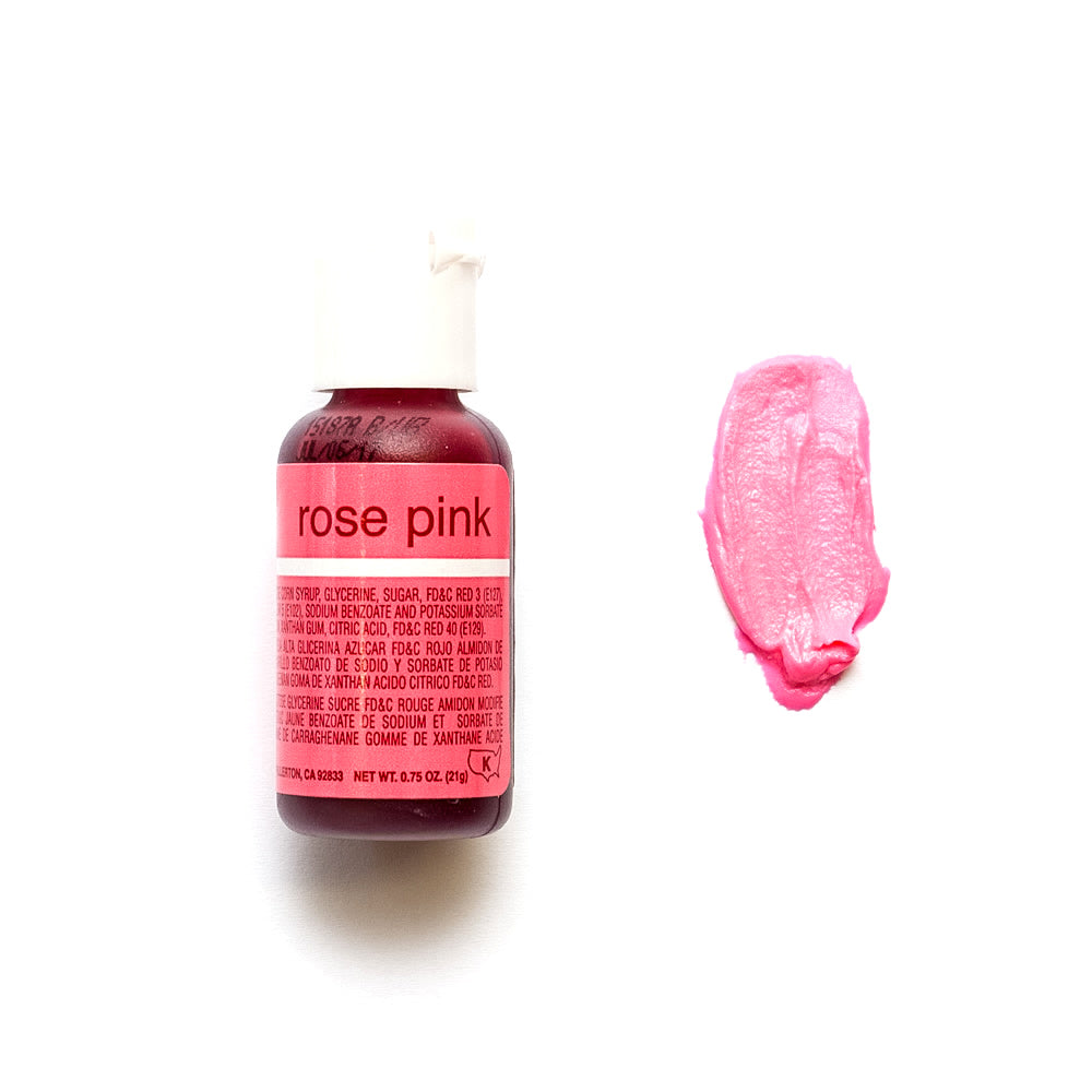 Chefmaster Liqua-Gel ROSE PINK (0.70oz)