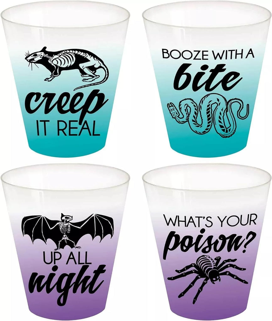 Halloween Midnight Mayhem Shot Glasses 44ml Set of 4