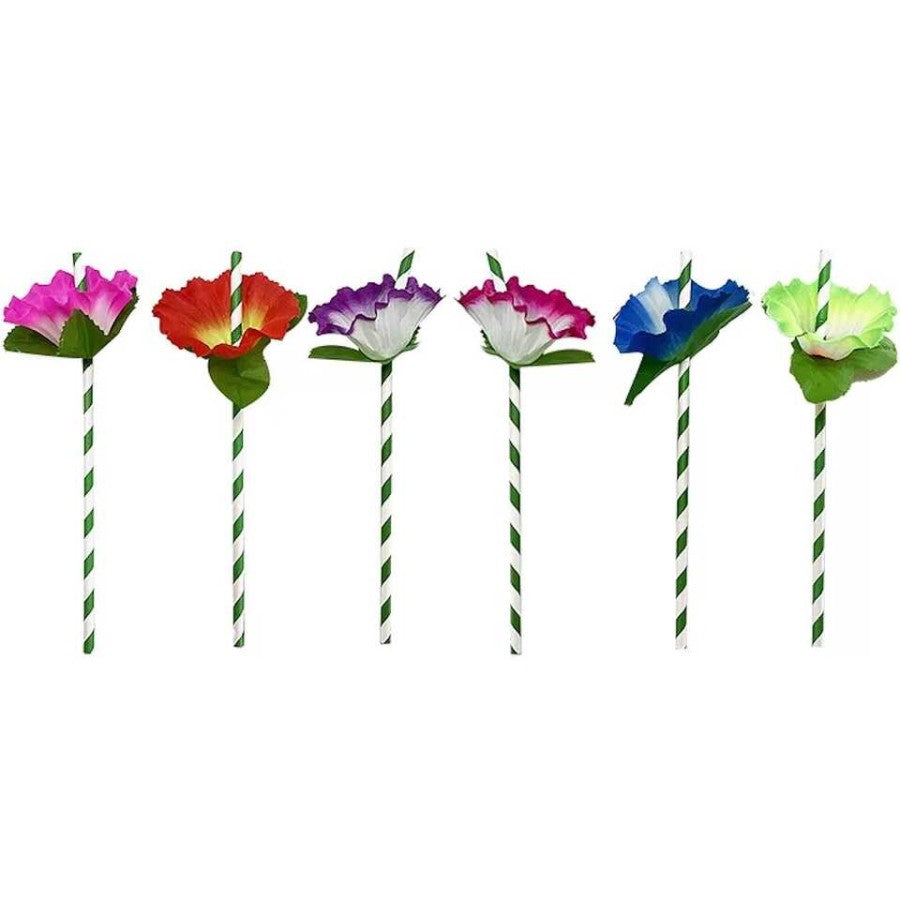 Flower Paper Flexible Straws