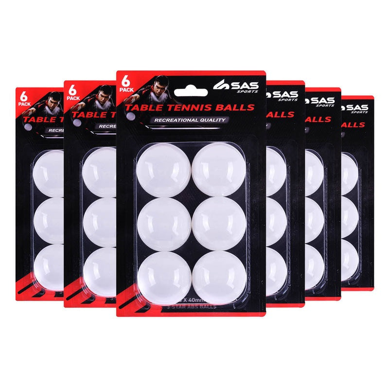 Table Tennis Balls 6pk - ABS