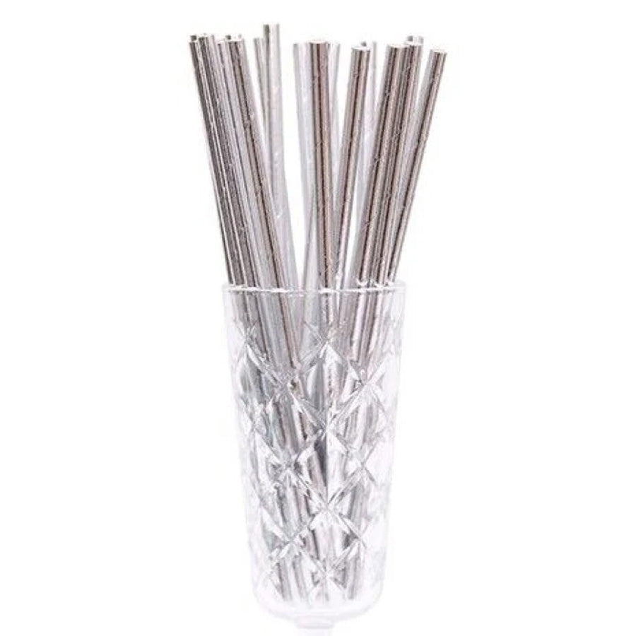 Silver Foiled Paper Straws