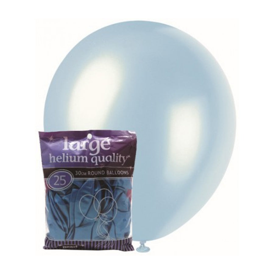 Sky Blue - 25 x 30cm (12") Decorator Balloons