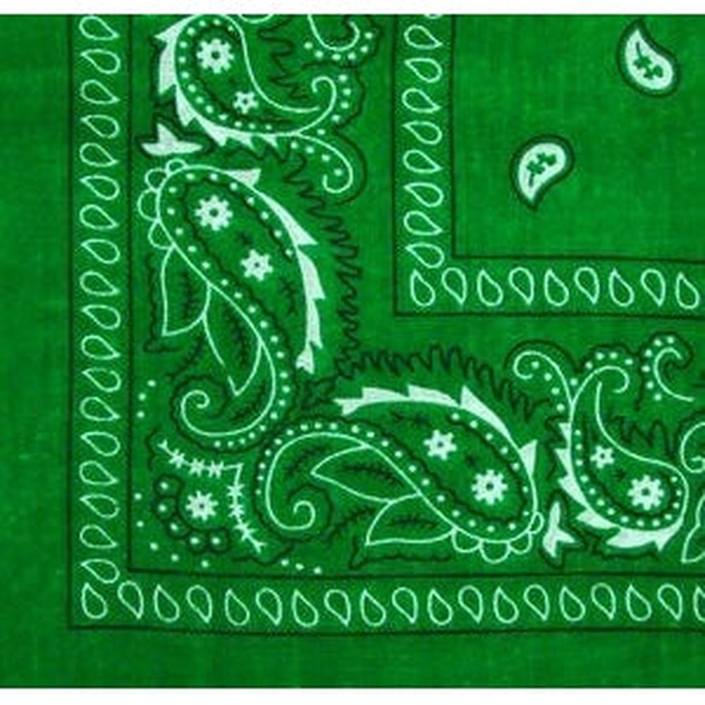 Bandana (Paisley) (Green)Cotton