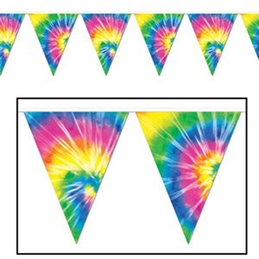 Pennant Flag Banner Tie-Dyed